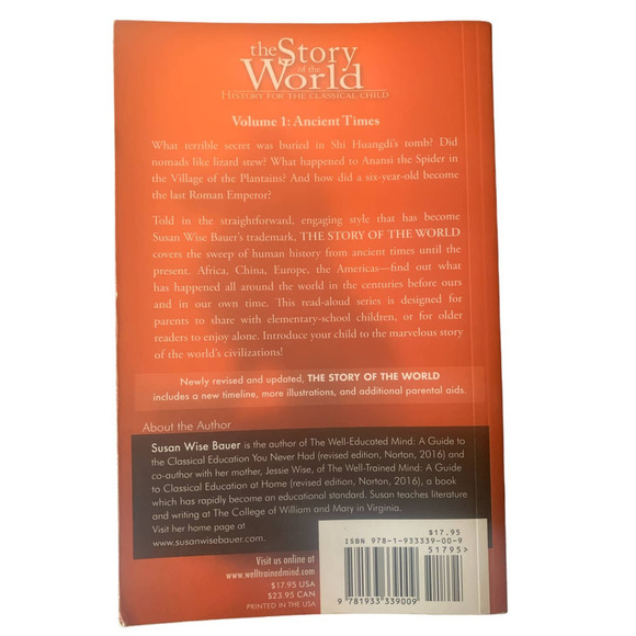 OUT OF STOCK -The Story of the World: Ancient Times - Illustrated Paperback - Picture 4 of 4